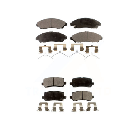 Front Rear Ceramic Brake Pads Kit For 2017-2020 Acura MDX KTC-100290
