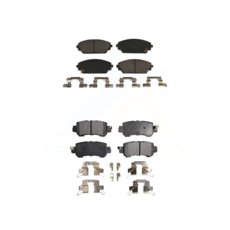 Front Rear Ceramic Brake Pads Kit For 2016-2018 Mazda CX-3 KTC-100292