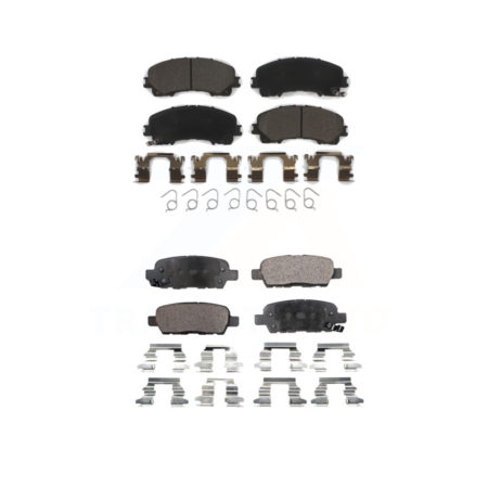Front Rear Ceramic Brake Pads Kit For Nissan Rogue INFINITI Q50 QX50 Q60 KTC-100295