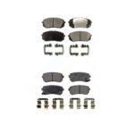 Front Rear Ceramic Brake Pads Kit For Hyundai Sonata GAS engine With Manual Parking KTC-100302
