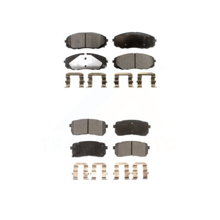 Front Rear Ceramic Brake Pads Kit For 2015-2019 Kia Sedona KTC-100304
