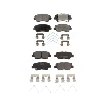 Front Rear Ceramic Brake Pads Kit For Hyundai Veloster Elantra GT KTC-100310