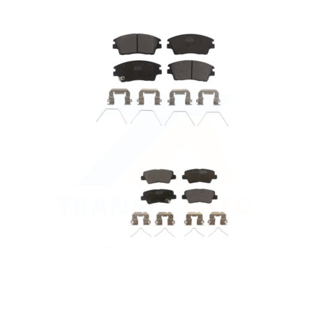 Front Rear Ceramic Brake Pads Kit For 2017-2020 Hyundai Elantra 1.6L KTC-100312