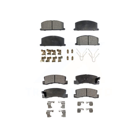 Front Rear Ceramic Brake Pads Kit For Toyota Corolla Celica Geo Prizm Chevrolet Nova KTC-100320