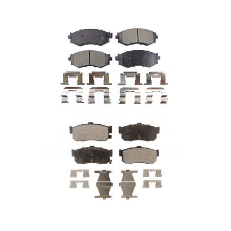 Front Rear Ceramic Brake Pads Kit For Nissan Sentra Infiniti G20 INFINITI KTC-100326