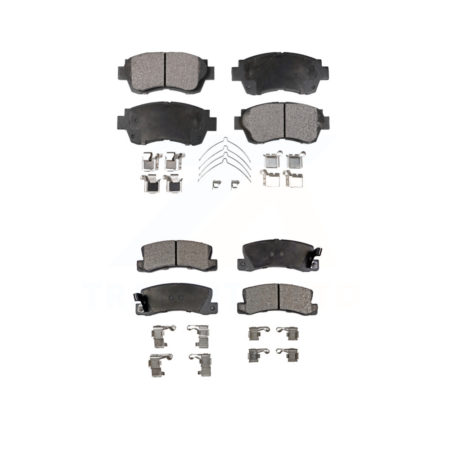 Front Rear Ceramic Brake Pads Kit For Toyota Camry Lexus ES300 Celica KTC-100330