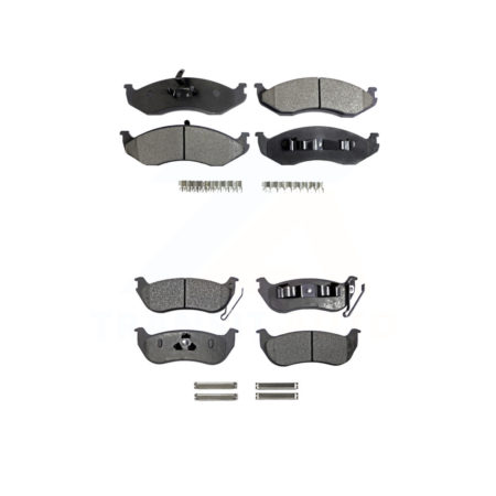 Front Rear Ceramic Brake Pads Kit For Jeep Wrangler TJ KTC-100332