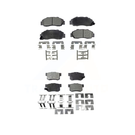 Front Rear Ceramic Brake Pad Kit For Honda Accord Acura Integra Prelude Odyssey CL Legend KTC-100335