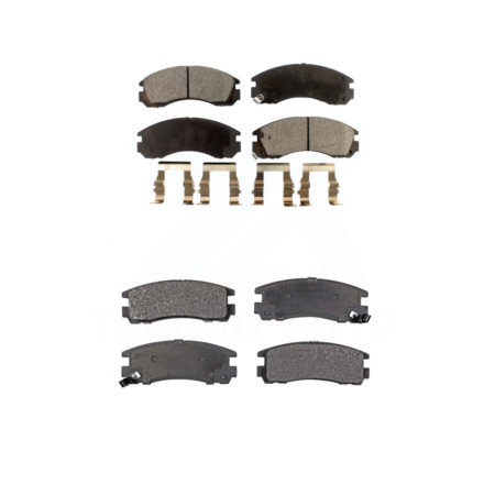 Front Rear Ceramic Brake Pad Kit For Mitsubishi Eclipse 3000GT Galant Dodge Stealth Eagle KTC-100339