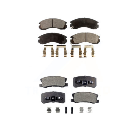 Front Rear Ceramic Brake Pads Kit For Mitsubishi Lancer KTC-100340