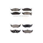 Front Rear Ceramic Brake Pads Kit For Chrysler Sebring Dodge Stratus Cirrus Plymouth KTC-100350