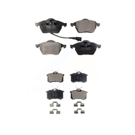 Front Rear Ceramic Brake Pads Kit For Volkswagen Beetle Jetta Golf Passat KTC-100361