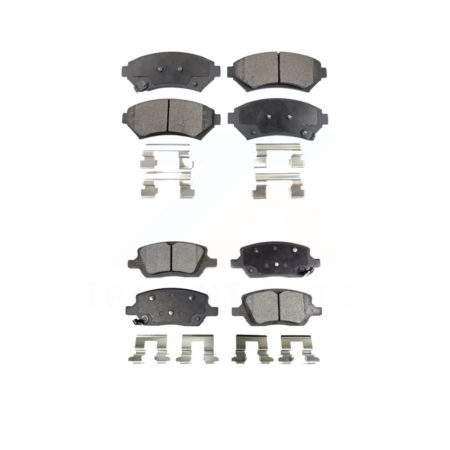 Front Rear Ceramic Brake Pads Kit For 2005 Pontiac Montana FWD KTC-100363