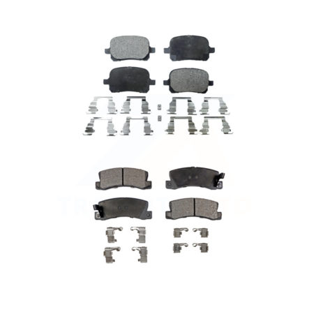 Front Rear Ceramic Brake Pads Kit For Toyota Camry Lexus RX300 ES300 Solara KTC-100371