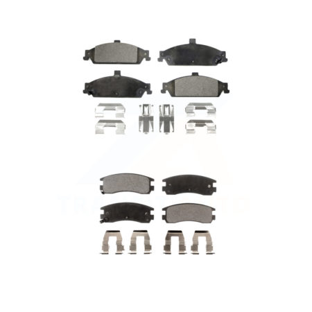 Front Rear Ceramic Brake Pads Kit For Pontiac Grand Am Oldsmobile Alero Cutlass KTC-100379