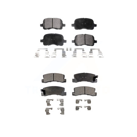 Front Rear Ceramic Brake Pads Kit For 2002 Chevrolet Prizm KTC-100381