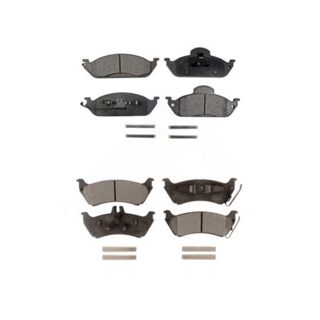 Front Rear Ceramic Brake Pads Kit For Mercedes-Benz ML320 ML350 ML430 KTC-100383