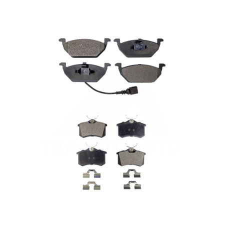 Front Rear Ceramic Brake Pads Kit For Volkswagen Beetle Jetta KTC-100384
