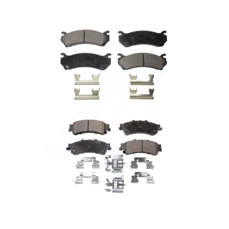 Front Rear Ceramic Brake Pad Kit For Chevrolet Silverado 1500 GMC Sierra Classic Suburban KTC-100392