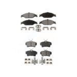 Front Rear Ceramic Brake Pads Kit For Ford Mustang KTC-100402