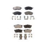 Front Rear Ceramic Brake Pads Kit For Nissan Maxima Infiniti I30 INFINITI KTC-100404