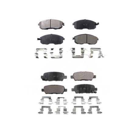 Front Rear Ceramic Brake Pad Kit For Nissan Altima Sentra Juke Infiniti G35 350Z INFINITI KTC-100406