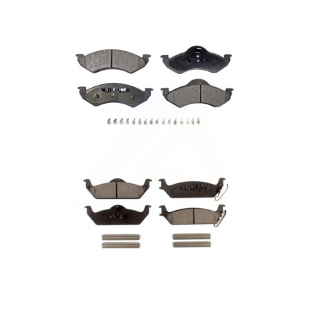 Front Rear Ceramic Brake Pads Kit For 2002 Dodge Dakota KTC-100410