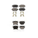 Front Rear Ceramic Brake Pads Kit For 2000 Toyota Celica GT KTC-100411
