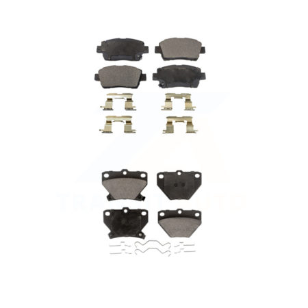 Front Rear Ceramic Brake Pads Kit For 2000 Toyota Celica GT KTC-100411