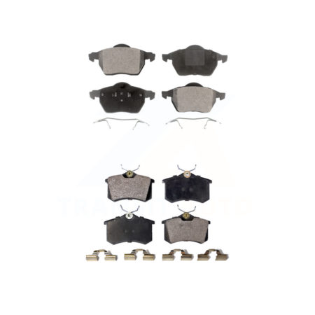 Front Rear Ceramic Brake Pads Kit For Volkswagen Passat Audi A4 Quattro A6 S6 KTC-100421