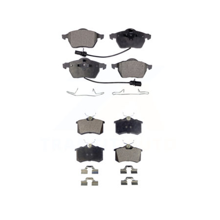 Front Rear Ceramic Brake Pads Kit For Audi A4 Quattro A6 S4 KTC-100424
