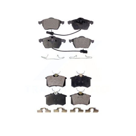 Front Rear Ceramic Brake Pads Kit For Volkswagen Passat Audi A4 Quattro A6 S6 KTC-100425