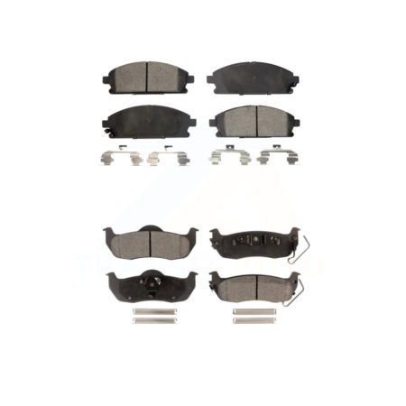 Front Rear Ceramic Brake Pads Kit For 2004 Nissan Pathfinder KTC-100433