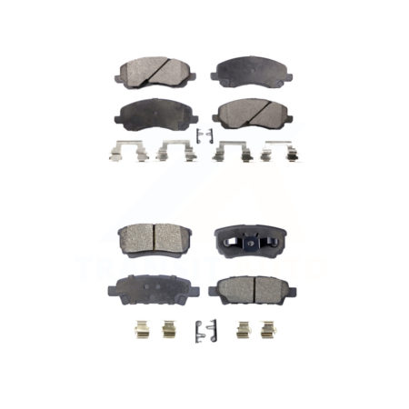 Front Rear Ceramic Brake Pads Kit For Jeep Patriot Dodge Compass Chrysler Caliber Avenger KTC-100441