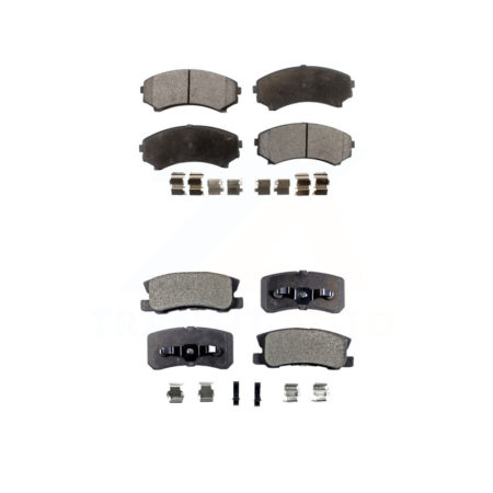 Front Rear Ceramic Brake Pads Kit For Mitsubishi Endeavor Montero KTC-100445