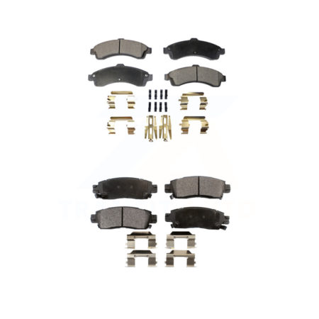 Front Rear Ceramic Brake Pad Kit For Chevrolet Trailblazer GMC Envoy EXT XL Buick Rainier KTC-100449
