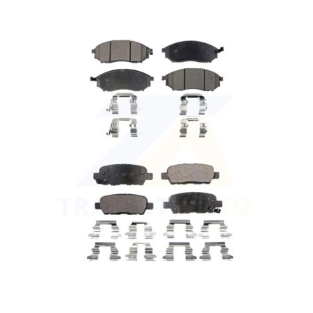 Front Rear Ceramic Brake Pads Kit For INFINITI Nissan G37 Murano G35 FX35 M35 350Z EX35 KTC-100454
