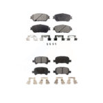 Front Rear Ceramic Brake Pads Kit For Toyota Camry Avalon Solara KTC-100457