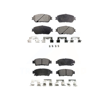 Front Rear Ceramic Brake Pads Kit For 2004-2010 Toyota Sienna KTC-100459