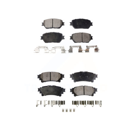 Front Rear Ceramic Brake Pads Kit For 2014 Lexus IS250 C F Sport KTC-100461