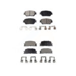 Front Rear Ceramic Brake Pads Kit For Toyota Camry Vehicles Manufactured In Japan KTC-100463