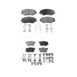 Front Rear Ceramic Brake Pads Kit For Honda Accord Civic CR-V Element Acura ILX KTC-100471