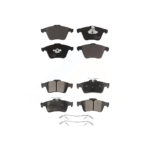Front Rear Ceramic Brake Pads Kit For Mazda 3 Volvo S40 C70 V50 KTC-100473