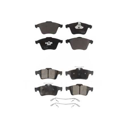 Front Rear Ceramic Brake Pads Kit For Mazda 3 Volvo S40 C70 V50 KTC-100473