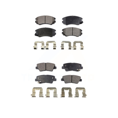 Front Rear Ceramic Brake Pads Kit For Kia Hyundai Soul Sonata Elantra Amanti Azera KTC-100482