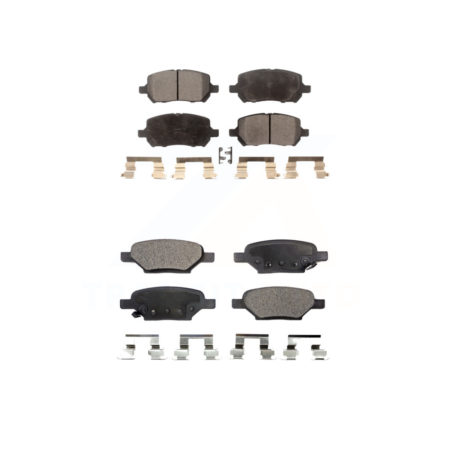 Front Rear Ceramic Brake Pads Kit For Pontiac G5 Pursuit KTC-100497