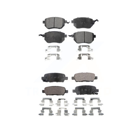 Front Rear Ceramic Brake Pads Kit For Nissan Murano Altima Maxima INFINITI FX35 FX45 KTC-100504