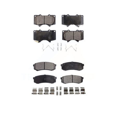 Front Rear Ceramic Brake Pads Kit For Toyota 4Runner Lexus Sequoia GX460 FJ Cruiser GX470 KTC-100507