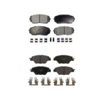 Front Rear Ceramic Brake Pads Kit For 2016-2022 Mazda CX-9 KTC-100510