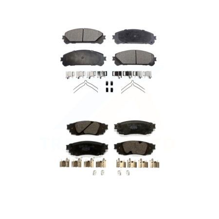 Front Rear Ceramic Brake Pads Kit For Lexus RX350 RX450h RX350L RX450hL KTC-100514